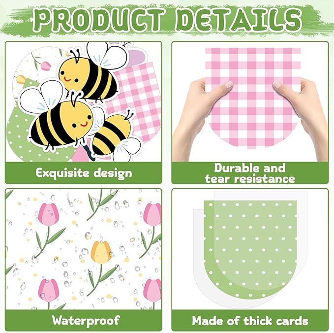 Spring Bulletin Board Set Colorful Flower Cutouts Flower Classroom Decoration Bloom Where You are Planted Bulletin Board Spring Floral Cut Out for School Classroom Office Home Chalkboard Wall Decor