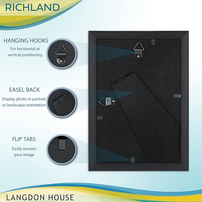 Langdon House 4x6 Silver Picture Frame - Distinguished Edging for Classic Style - Richland Collection