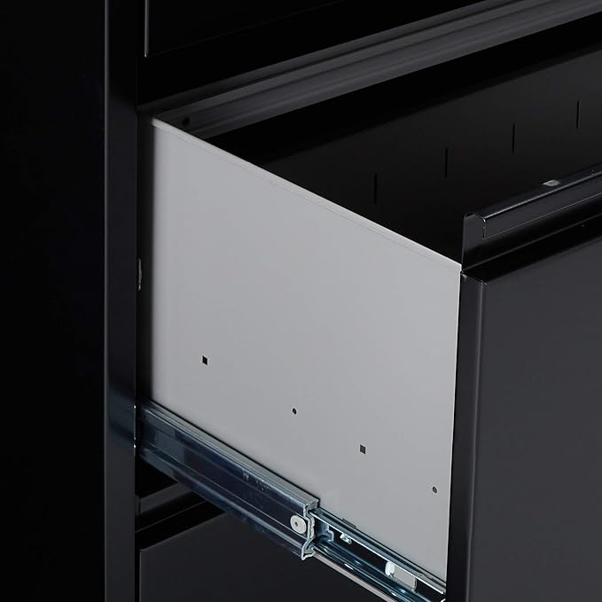 Lorell LLR88028 Lateral File Cabinet, Black