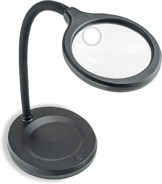 Carson DeskBrite300 2X Aspheric Magnifier Desk Lamp with 5X Spot Lens (LM-30)