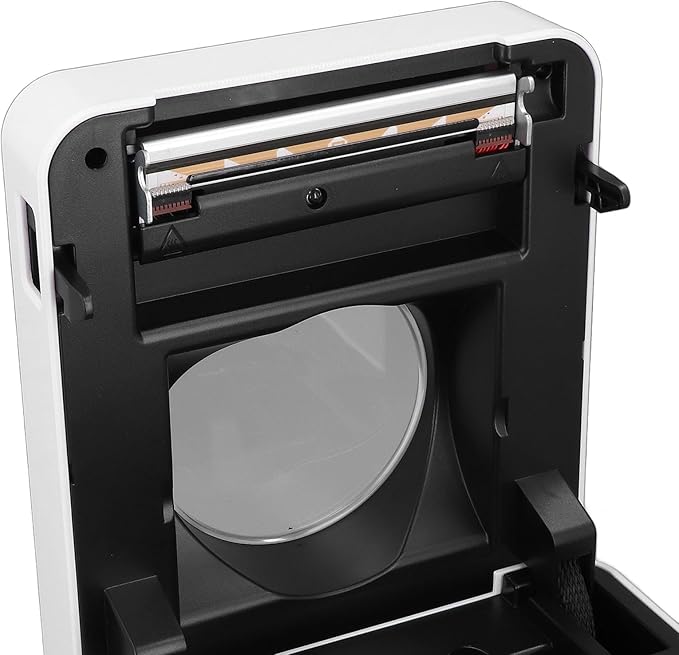 Marhynchus Thermal Label Printer, High Speed Shipping Label Printer with Sensors and Large Paper Capacity, Versatile Sticker Printer for Supermarkets, Warehouses, Offices (US Plug)
