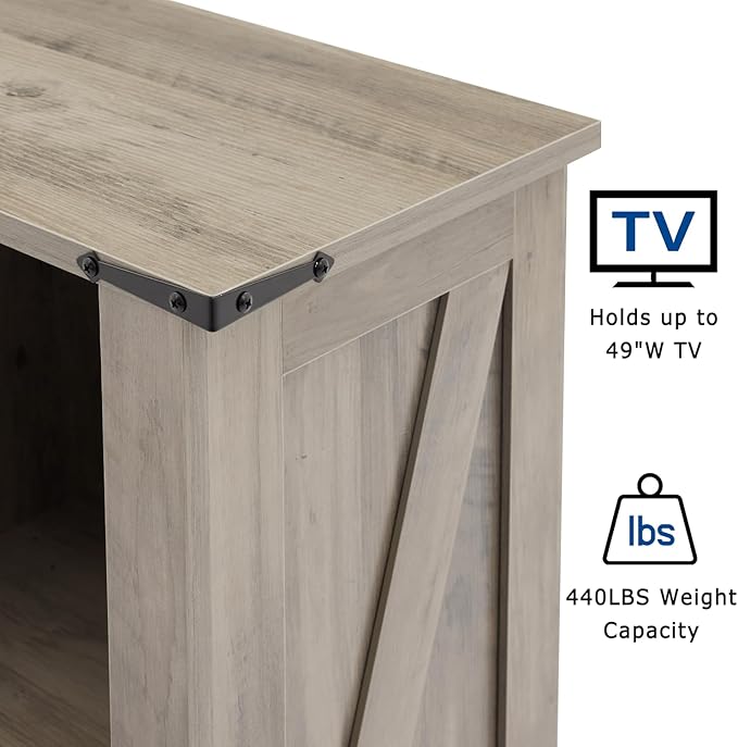 8 Cube Storage Organizer, 2 Tier Book Shelf with Led Lights, Farmhouse Book Shelves for Living Room, Horizontal Toy Storage Bookshelf, Wood Display Bookcase Cabinet for Bedroom, Office, Grey
