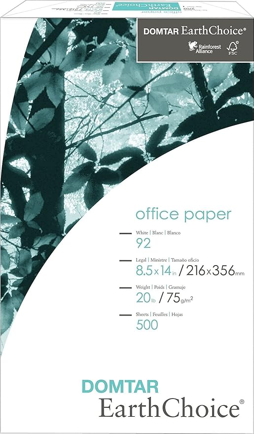 Domtar Earthchoice Office Paper, 8 1/2" x 14", Ream