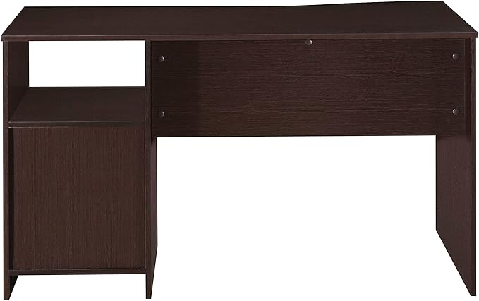 Techni Mobili 51" Classic Computer Desk with Drawers, 3-Drawer Home Office Desk with Storage (Brown)