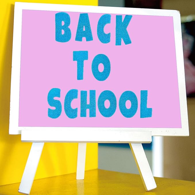 Glitter Bulletin Board Letters for Classroom Alphabet Poster Board Letters for Bulletin Board Display Home School Classroom Decor(Blue,4 Inch)