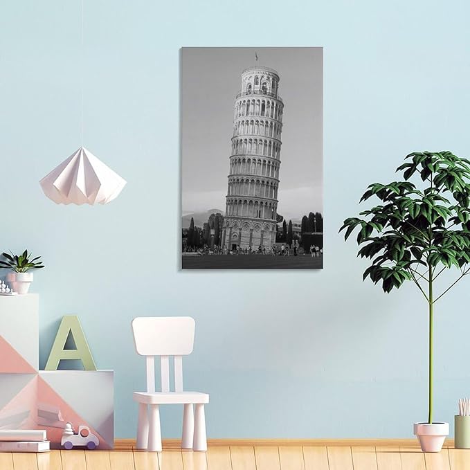 Poster Canvas Painting, Retro Architectural Art, Perfect for Decorating Rooms Or Offices. Frame-style 24x36inch(60x90cm)