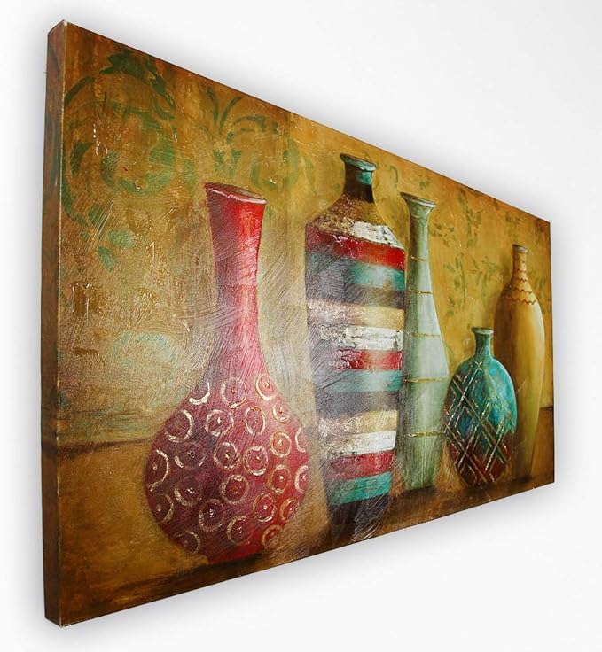 Abstract Wall Art Oil Painting Canvas Prints Modern Wall Décor for Bedroom Bathroom Kitchen Living Room Office, Contemporary Wall Art, Ready to Hang - Marshes Edge 32" H X 48"W