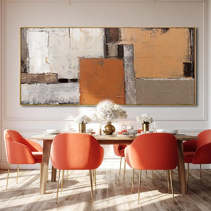 Artexist Modern Wood Wall Decor Geometric Wall Art Abstract Decorative Painting 32"x70" Large Pictures for Bedroom Decorations for Office