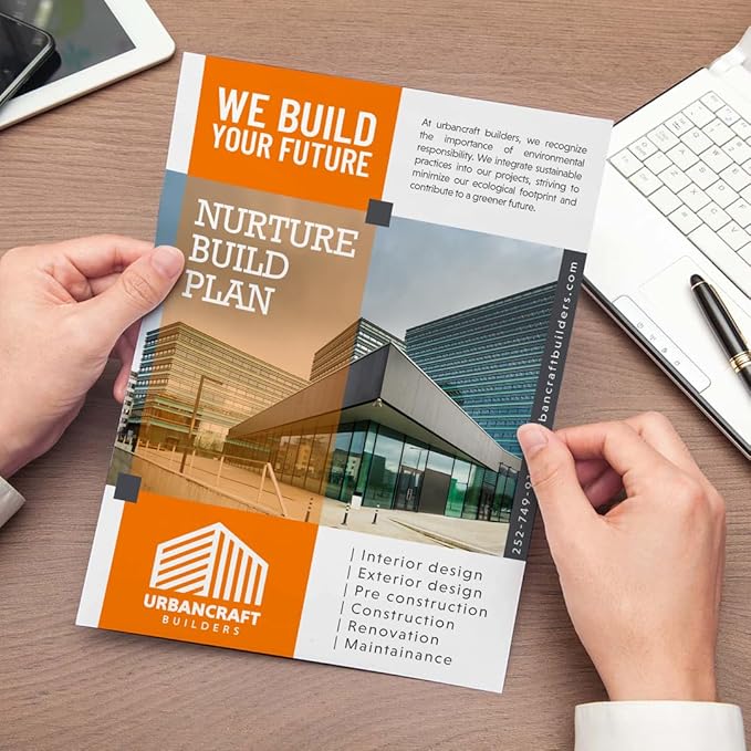 GotPrint Custom Bulk Flyers, Glossy, Vertical | Upload Design or Add Text | Personalized Photo | Double-Sided Printing Available,4 x 6 Vertical, 250 Qty