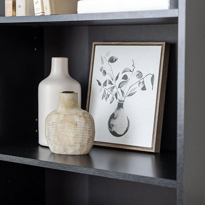 Mainstay` 71" 5-Shelf Standard Bookcase (Black)