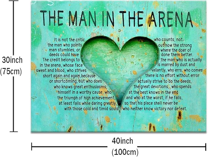 Motivational Canvas Wall Art Large Size Inspirational Quotes Office Decor Picture Print Positive Theme Poster Painting Wall Decor Artwork for Living Room Gym School Stretch the Framed [30''Wx 40''H]