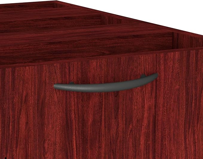 Alera Valencia Series 16 by 22 by 28-Inch 2 Box and 1 File Drawer Full Pedestal, Mahogany