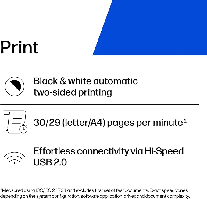 HP LaserJet M209d Laser Printer, Black and White, Automatic Duplex, USB Connection Only (Cable Included), Best for Home Office (8J9L0F)