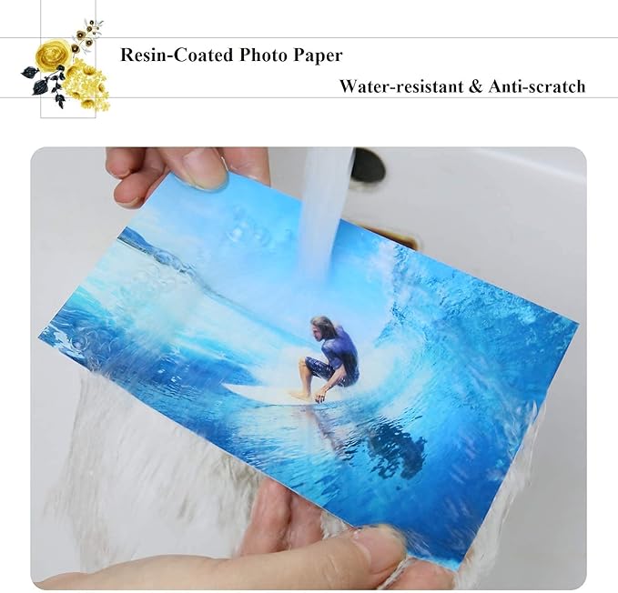 A-SUB Premium Photo Paper High Glossy 11x17 Inch 66lb for Inkjet Printers 50 Sheets, Single Sided