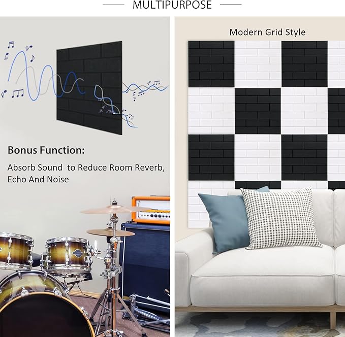 BXI Felt Bulletin Board - 36 X 48 X 3/8 Inches Self-Adhesive Poster Cork Board with 30 Push Pins, 12 Pcs Thick Pin Tiles Display Vision Board, Photo Picture Panels for Home Office Classroom Walls