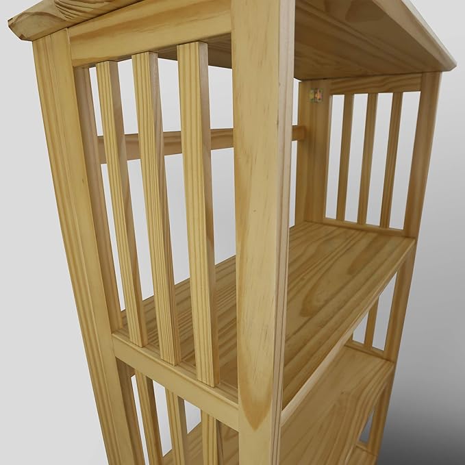 Casual Home Soho Manhattan 4-Shelf Folding Bookcase 26"" Wide - Natural (333-40)