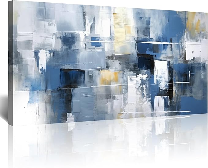 Lapremoly Large Wall Decorations for Living Room - Framed Canvas Art for Office Bedroom - Minimalism Abstract Ink Painting Prints - Home Decor Mural Artwork 30 X 60 in