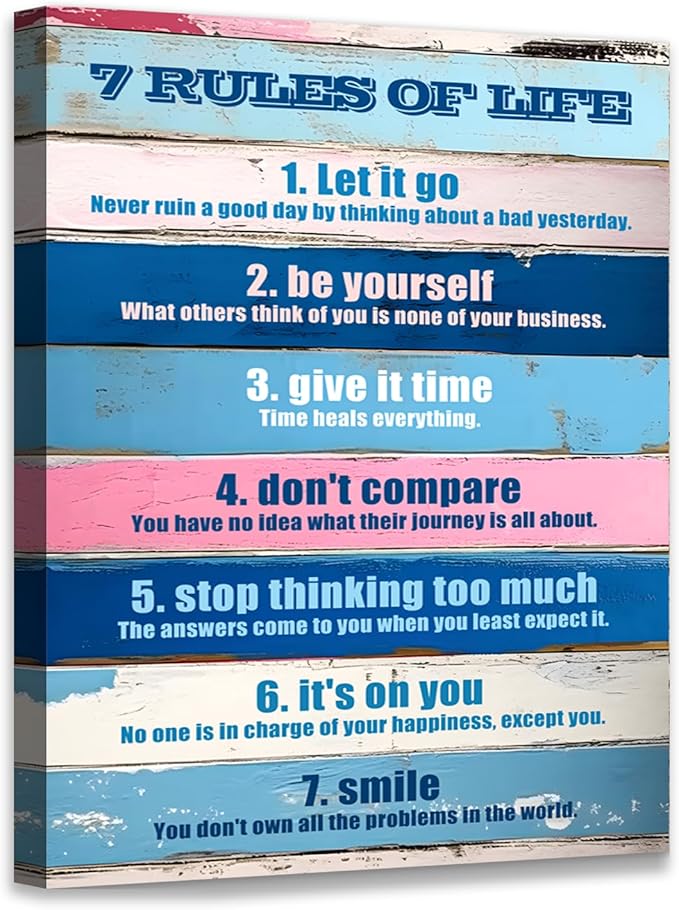 Novatique Inspirational Quotes Wall Art Motivational Poster Wall Decor Inspiring Positive Quotes Wall Art for for Home Office Living Room Bedroom,12 x 16inch