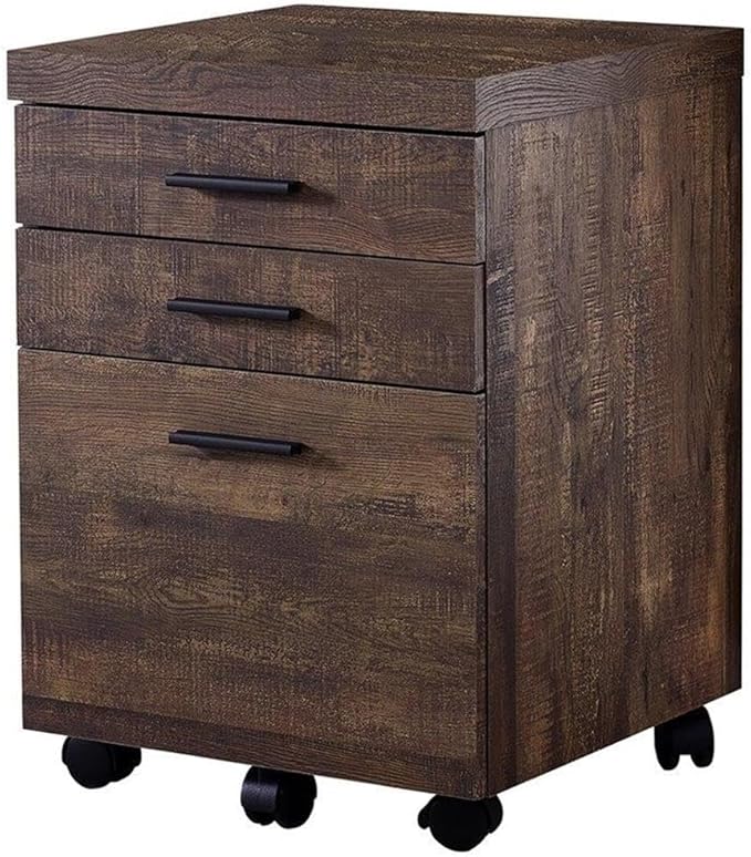 Monarch Specialties I 7400 File Cabinet, Rolling Mobile, Storage Drawers, Printer Stand, Office, Work, Laminate, Brown, Contemporary, Modern