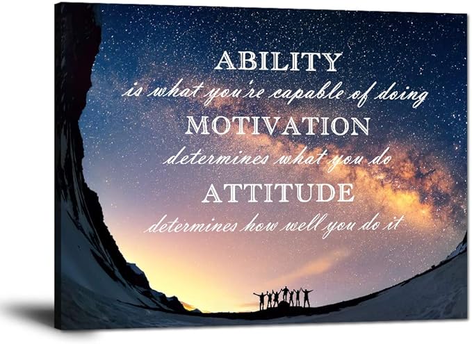 Motivational Posters Inspirational Entrepreneur Quotes Wall Art Decor Inspiration Pictures Motivation Office Decoration Inspiring Posters and Prints Painting for Living Room Bedroom Home (24”Hx36”W)