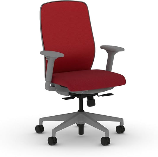 HON Nucleus Task Chair, Spectrum Mesh, Standard Synchro-Tilt Control, Office Chair with Lumbar Support, Height and Width Adjustable Arms, Titanium Frame, Bullseye
