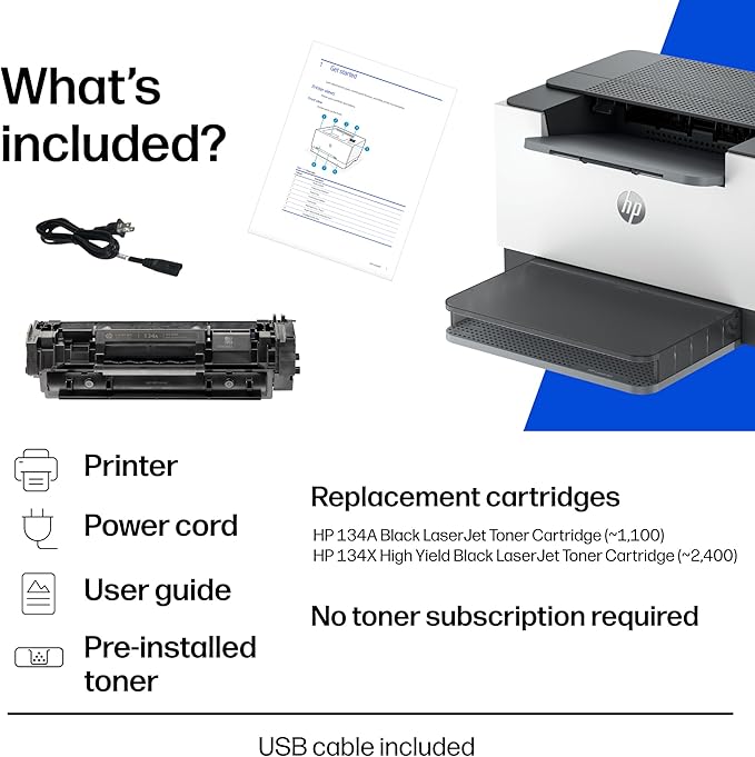 HP LaserJet M209dw Wireless Printer, Print, Fast speeds, Easy setup, Mobile printing,Best-for-small teams