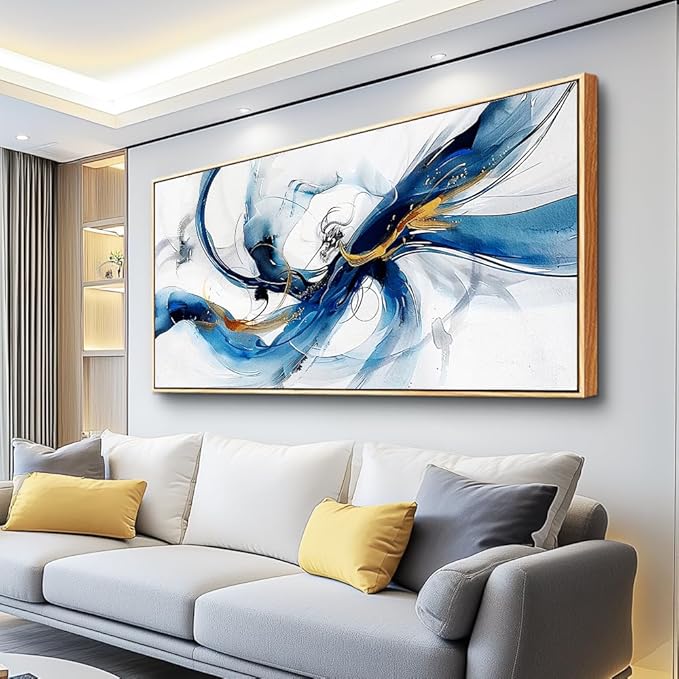 hyidecorart Canvas Prints Wall Art For Living Room Large Wall Decor for Bedroom Abstract Painting Wall Artworks Hang Pictures For Office Decoration Minimalism Decor Posters Wood Framed Hotel Mural