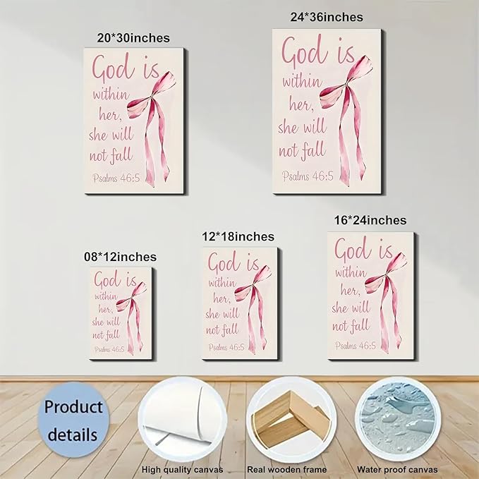 Gym Motivational Framed Canvas Wall Art Hustle Grind Prints Wall Decor for Fitness Studio Office Man Cave Bedroom Living Room Made in USA