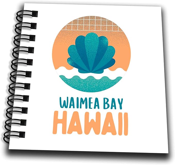 Mini Notepad 4 x 4 inch - Waimea Bay Hawaii Travel Prints Remembrance Gift 3dRose - Rosette - Hawaii Beach