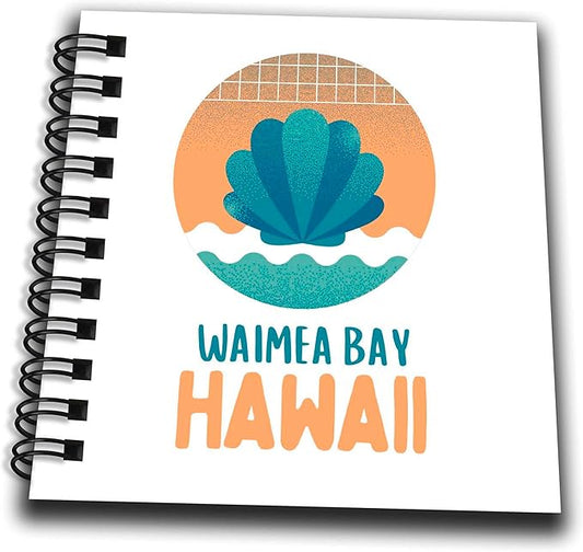 Mini Notepad 4 x 4 inch - Waimea Bay Hawaii Travel Prints Remembrance Gift 3dRose - Rosette - Hawaii Beach