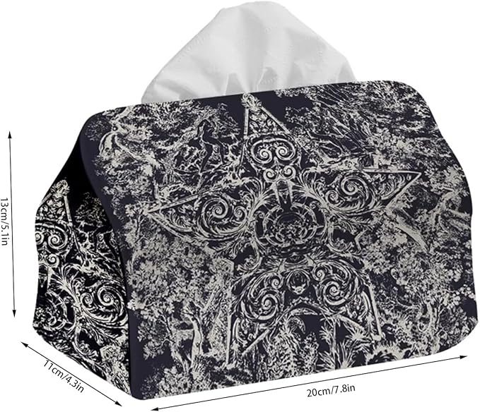 Stylish Tissue Box Modern Cloth Tissue Box Refined Tissue Box Cover and Simple Napkin Box for Bathroom Vanity Countertop Desk Gift Office Modern Tissue Box (Color : Blue, Size : Small) (Beige Large)