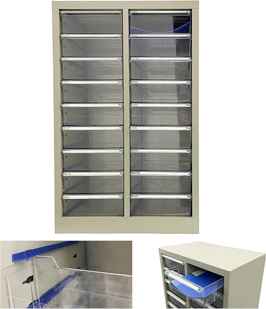 INTSUPERMAI Office Drawer Storage Cabinets Office Cabinet Storage Organizer Document Cabinets File Cabinet 18 Drawers Metal Document