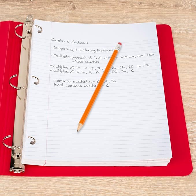 Mead Loose Leaf Paper, College Ruled Filler Notebook Paper, 8-1/2" x 11", 400 Sheets, Fits 3-Ring Binder (170046-ECM) (Pack of 4)