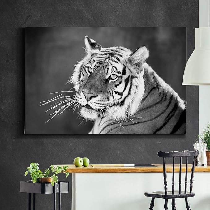 Landscape Wall Art Premium Gallery Wrapped Canvas Abstract Ocean Forest Modern Artwork Decoration for Living Room Kitchen Bathroom Office, Ready to Hang