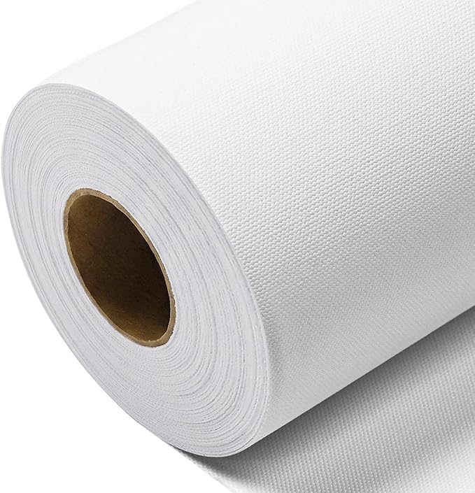 Premium Matte Poly-Cotton Canvas Roll, Waterproof Wide Format Inkjet Printer,Quick Dry, Canvas Printing Paper, Compatible with Epson Canon HP Plotter, Photography(36" x 66' 420GSM, 2 Roll)