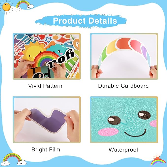 LioNergy Believe in Yourself Classroom Bulletin Board Decoration Set Motivational Cutouts Bulletin Board Wall Door Decor for Kindergarten Preschool Elementary Middle School