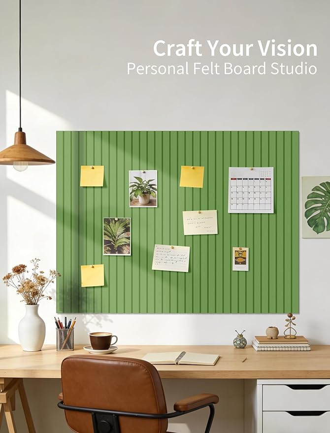 Large Bulletin Board 48"x 24" Cork Boards for Walls, 12 Pack Felt Wall Panels Photo Board, Cork Board for Office Home Pin Board