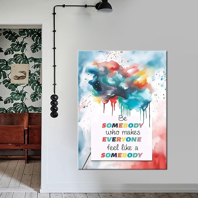 PSYYSP Positive Wall Art Poster Home Decor Inspirational Entrepreneur Quotes Posters Canvas Prints Motivational Color Picture Artwork Use for Living Room Office Gym Wall Decoration [30''Wx 40''H]