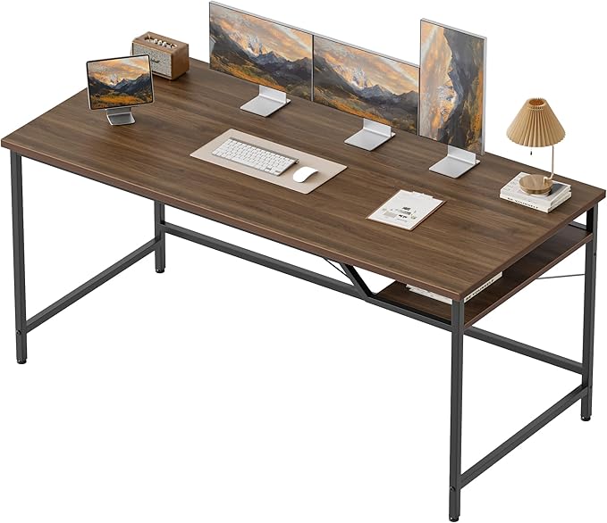 Mericonia 55 inch Computer Desk, Gaming Desk for Small Spaces, Modern Simple Style Table for Home Office, Study Student Writing Table