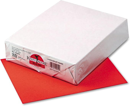 Kaleidoscope Multi-Purpose Paper, 8.5 x 11 Inches, Rojo Red, 500 Sheets (102054)