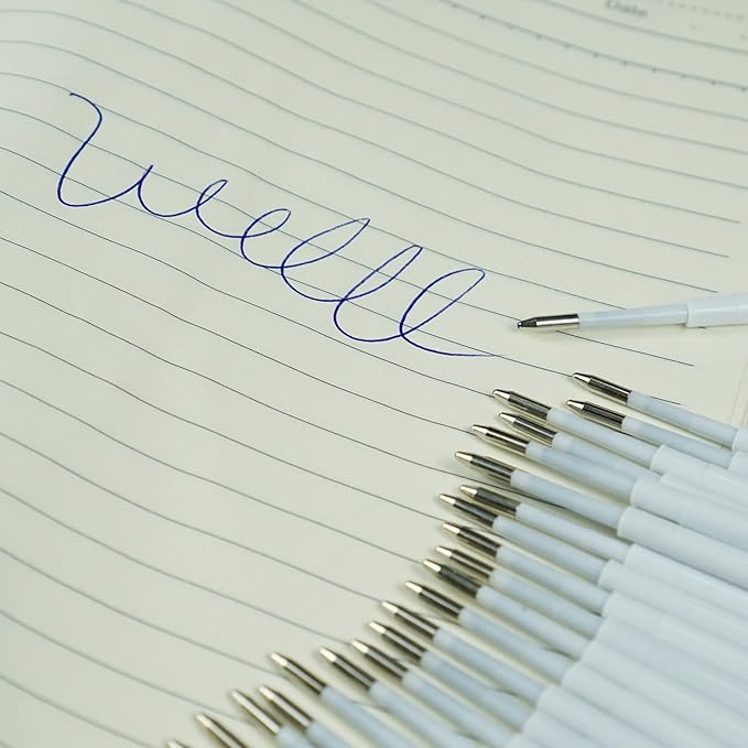 24 Pcs Ballpoint Pen Refills 1.0 mm Point Blue Ink