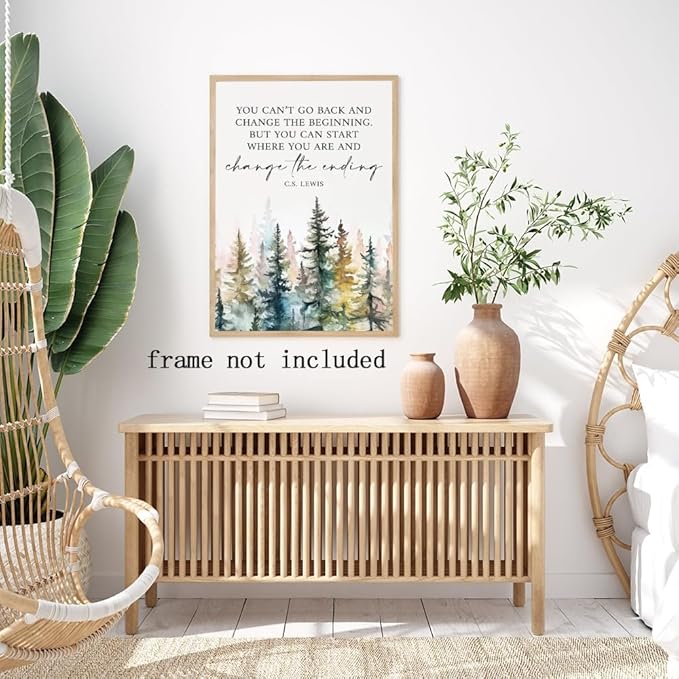 Motivational Office Wall Decor CS Lewis Quote Inspirational Wall Art Positive Affirmations Canvas Prints Encouraging Motivational Posters For Office Bedroom Living Room Home 20x30inch Unframed