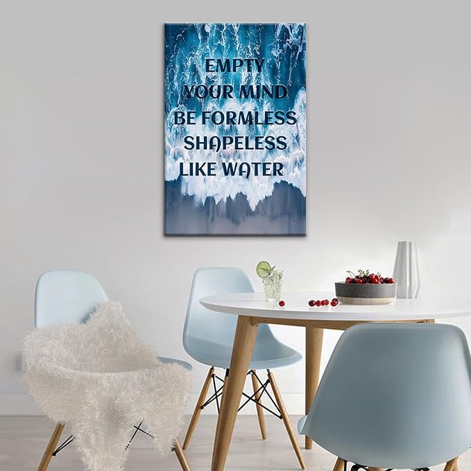 Motivational Canvas Wall Art for Office Positive Quotes Poster Print Artwork Inspirational Decor for Home Bedroom Livingroom Office Gym Wall Decoration Ready to Hang [12''Wx18''H]