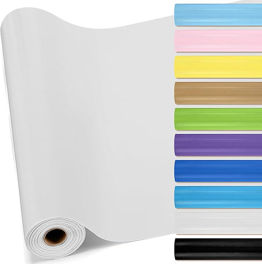 16 in x 40 Ft Fabric Bulletin Board Roll Classroom Non Woven Fabric Background Decorations Waterproof Wrinkle Resistant Bulletin Board for Back to School Wall Decor(White,Pure)