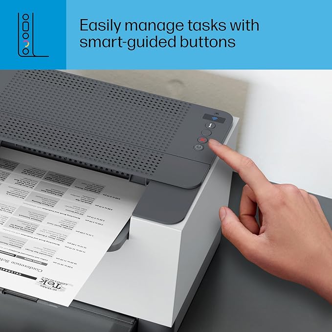 HP LaserJet M207dw Laser Wireless Printer, Black and White, Duplex, Best-for-Office