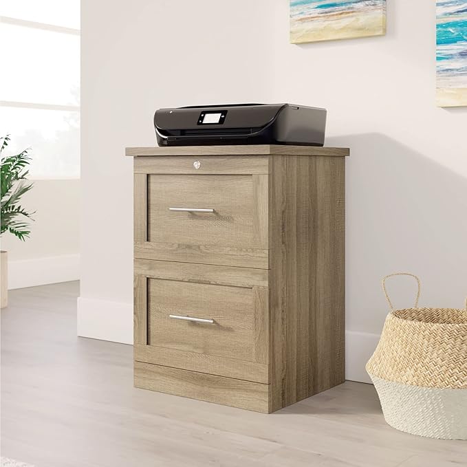 Realspace® 17" D Vertical 2-Drawer File Cabinet, Spring Oak