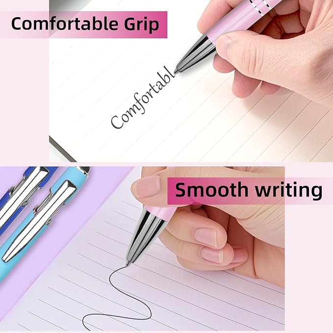 3.86 inch Black Ink Pen Refills for Pens with Stylus Tips, 1 mm Medium Point (12 Pack,Black)