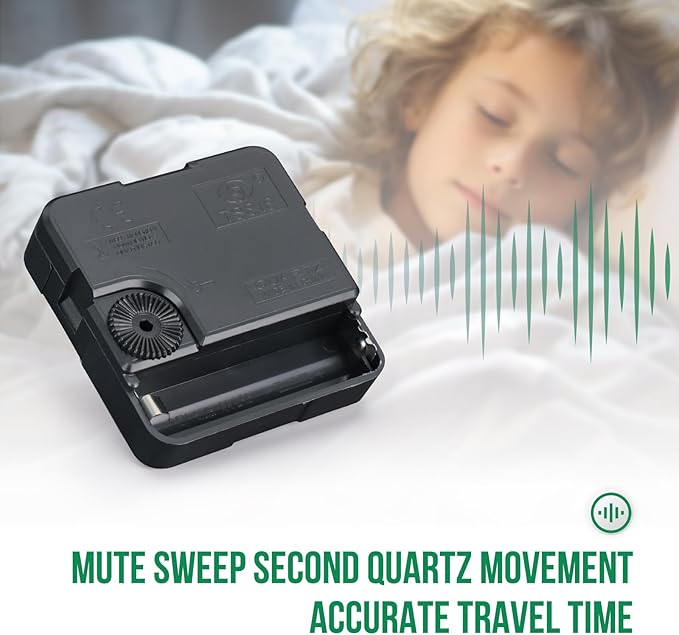 Wall Clock Non-Ticking Silent Modern Simple Style Round Decor Clock Stereoscopic Dial Quartz Wall Clocks for Home/Office/School/Living Room/Bedroom/Kitchen (Peach Pink, 8inch)
