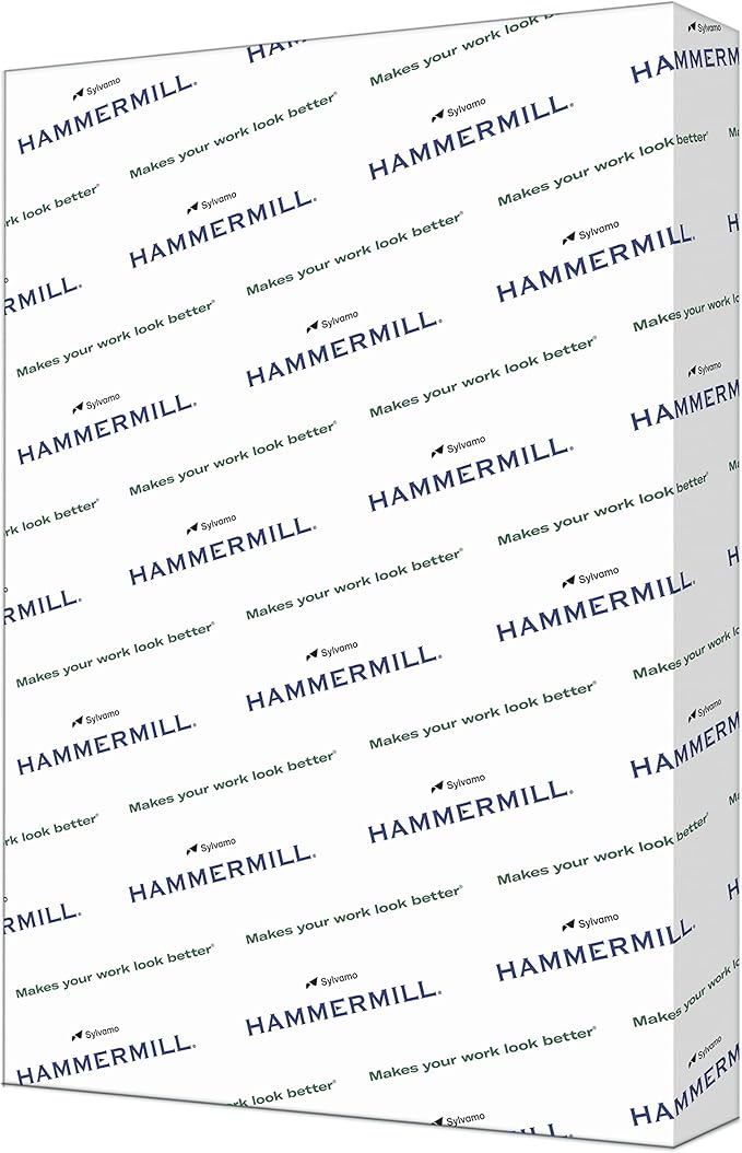 Hammermill Cardstock, Premium Color Copy, 100 lb, 19 x 13-100 Bright, Made in the USA Card Stock, 133242R, White - 1 Pack (250 Sheets)