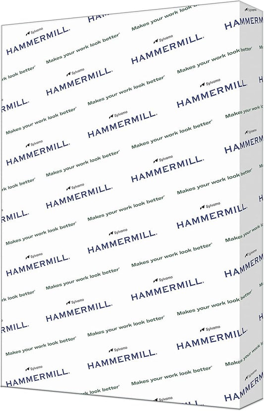 Hammermill Cardstock, Premium Color Copy, 100 lb, 19 x 13-100 Bright, Made in the USA Card Stock, 133242R, White - 1 Pack (250 Sheets)